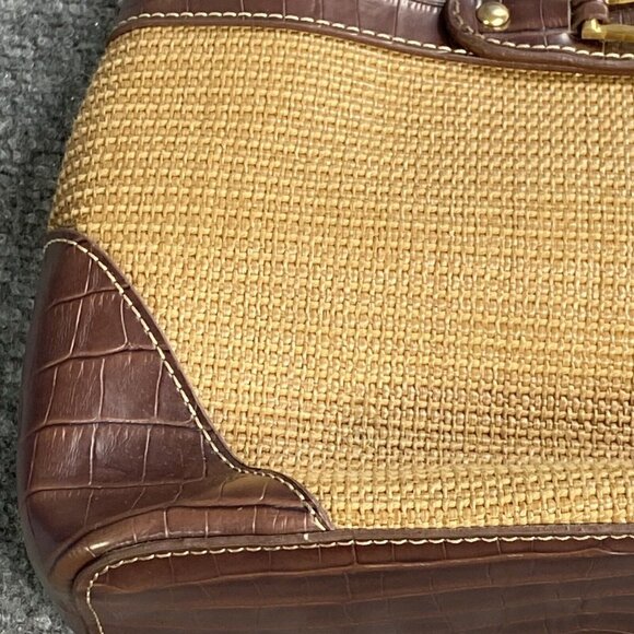 VTG Etienne Aigner Shoulder Bag Purse Handbag Satchel 12 X 10‎ Tan Faux Leather - Picture 16 of 16